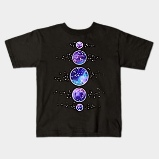 Planets, stars and galaxies Kids T-Shirt